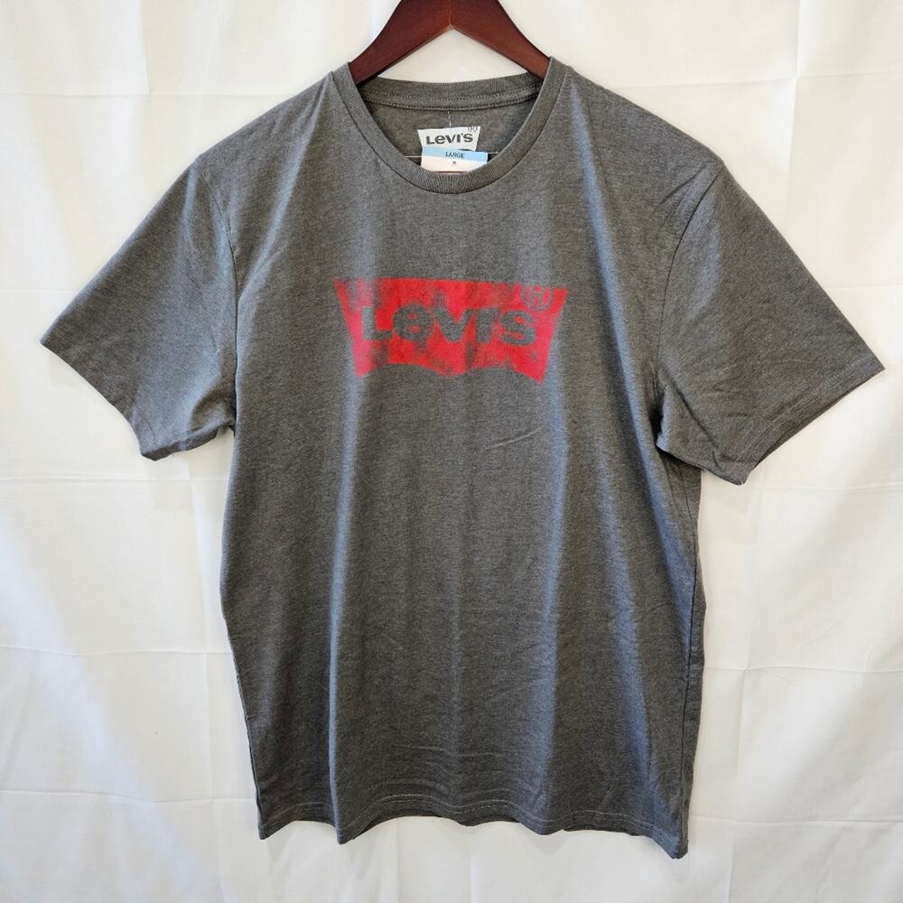 Levi's Short Sleeve Graphic Tee Gray Size Large